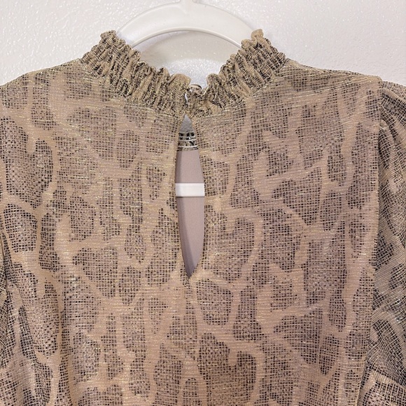 Show Me Your Mumu - Russo Ruffle Dress - Glitter Python - Small. B88 - Picture 8 of 11